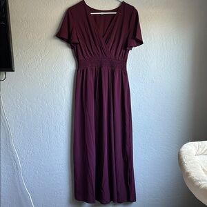 SHEIN Deep Purple Maxi Dress
